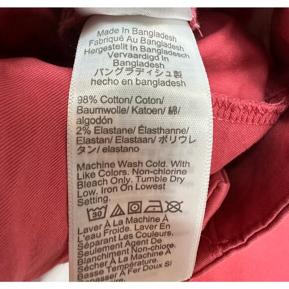 Re-Imagined by J Crew Classic Twill Chino Shorts Salmon 14 - Picture 14 of 14